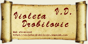 Violeta Drobilović vizit kartica